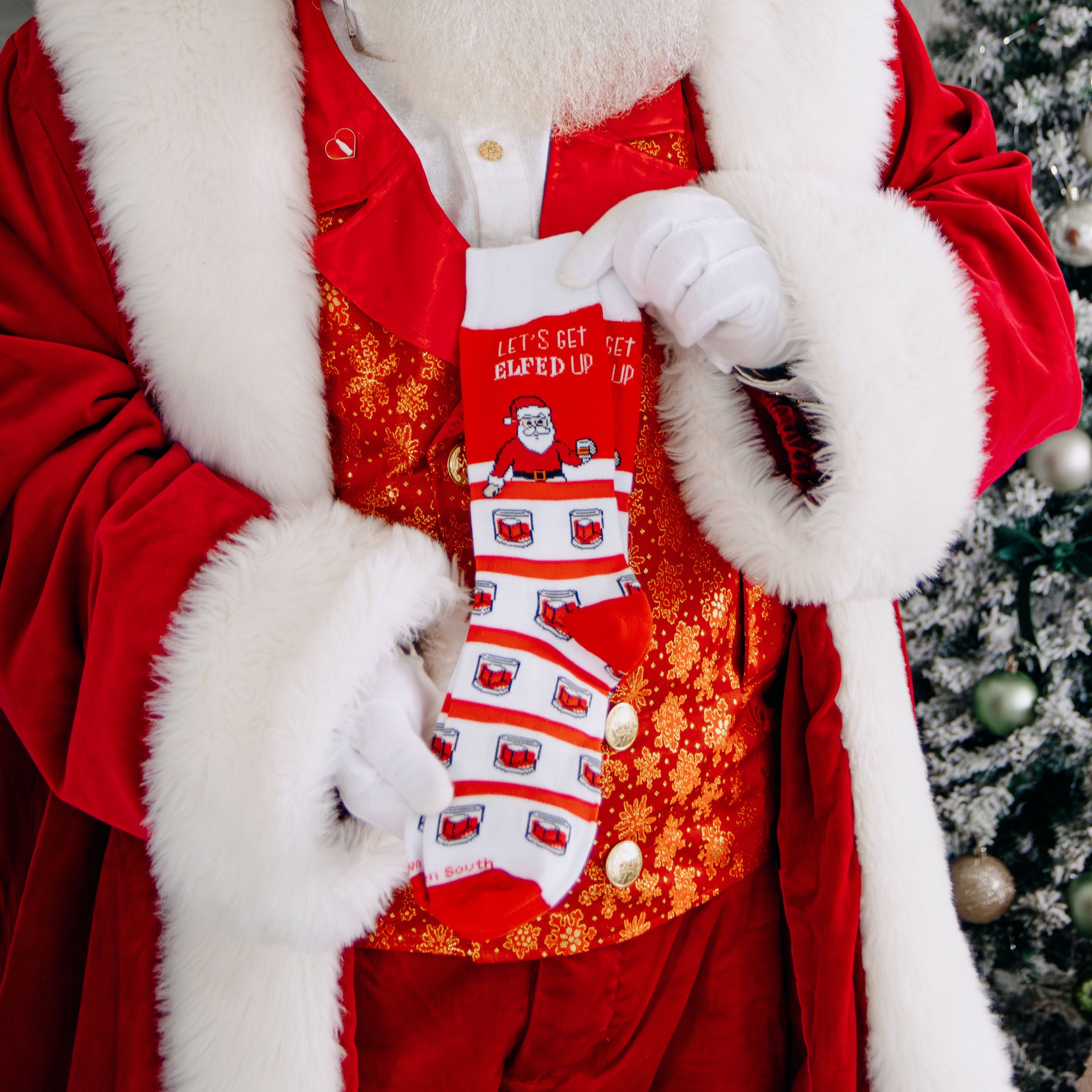 Let's Get Elfed Up Christmas Socks - Barrel Down South