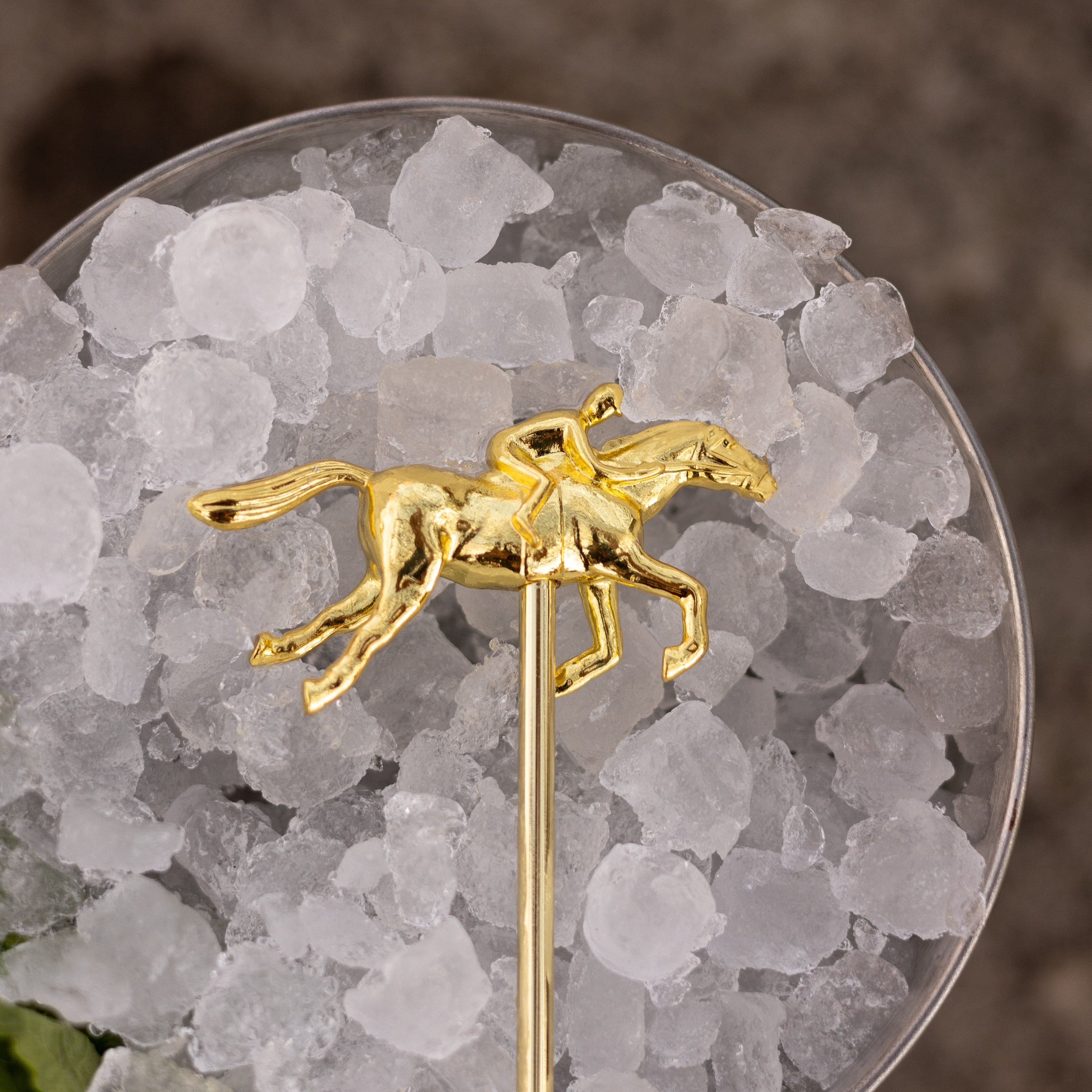 Metal Horse Racing Cocktail Stirrer (Gold) - Barrel Down South