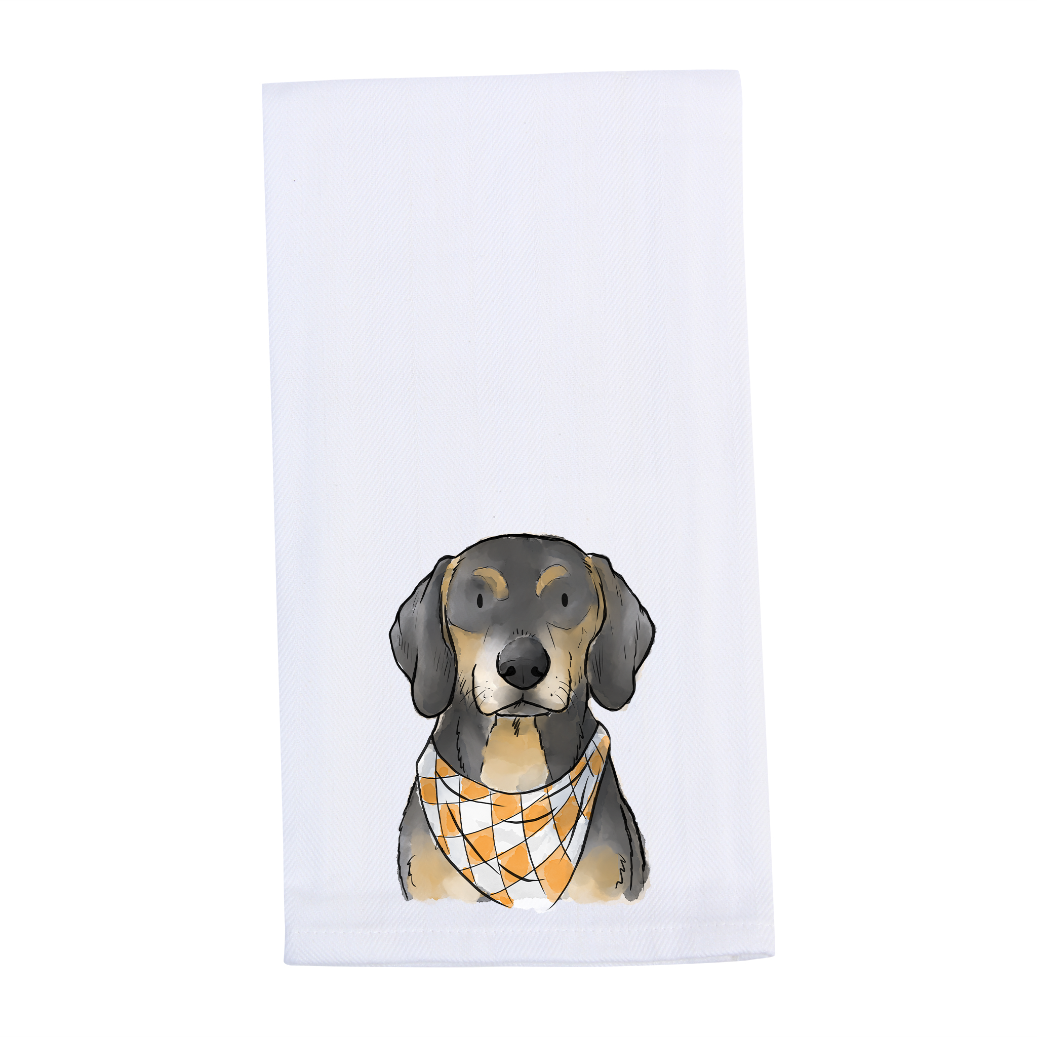 Bluetick Coonhound Front Tea Towel