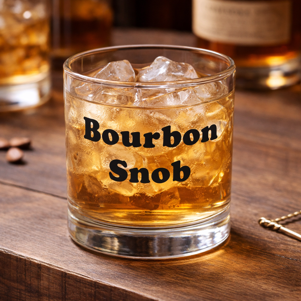 Bourbon Snob Rocks Glass - Barrel Down South
