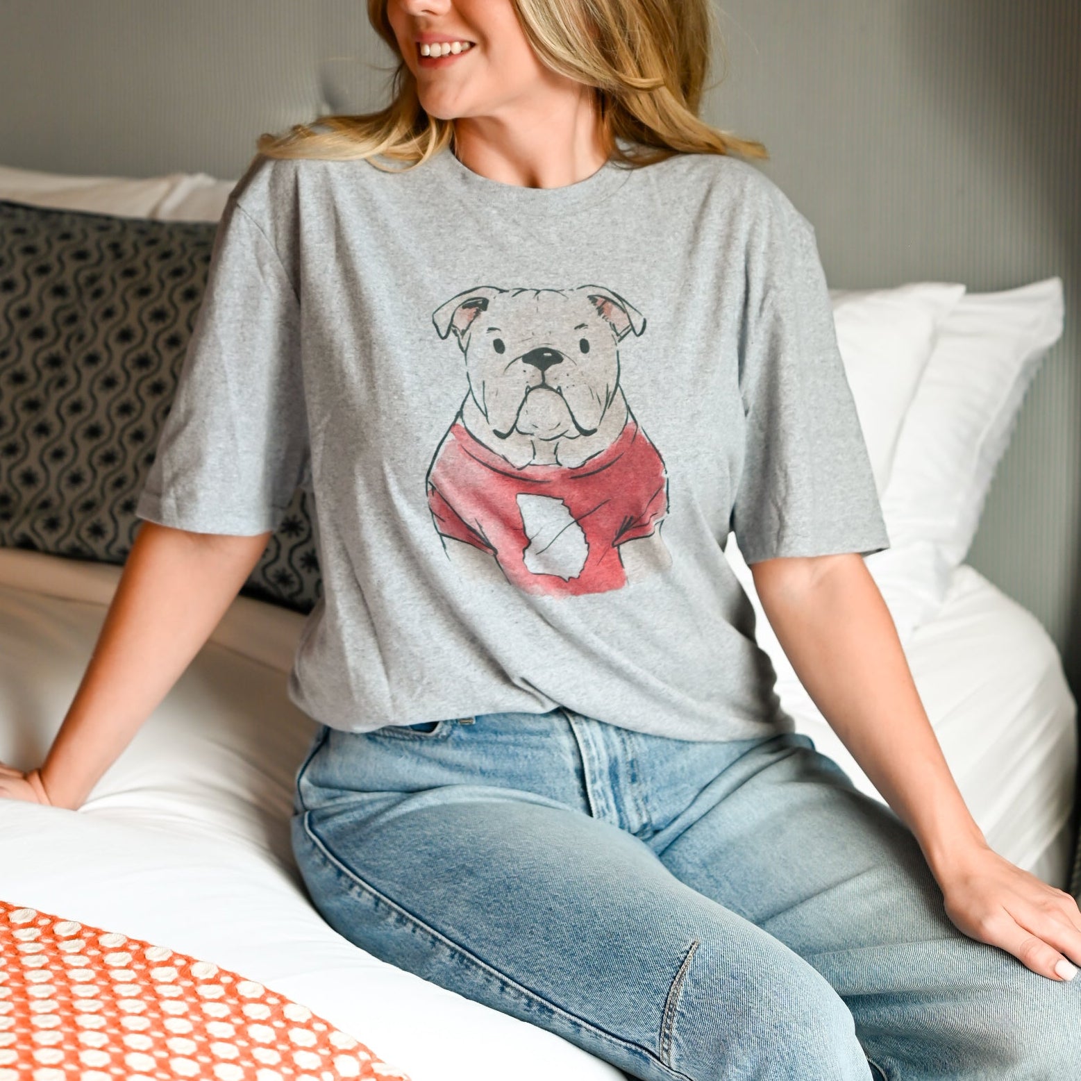 Bulldog Front T-Shirt - Barrel Down South