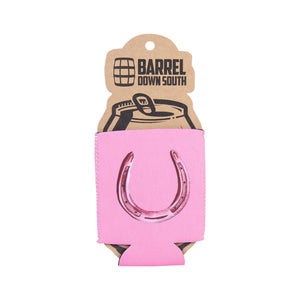 Pink Horseshoe Can Cooler
