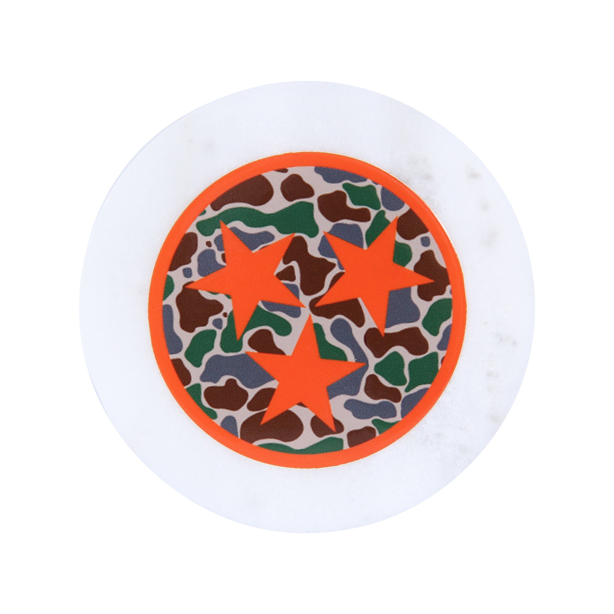Camo TN Tristar Marble Coaster