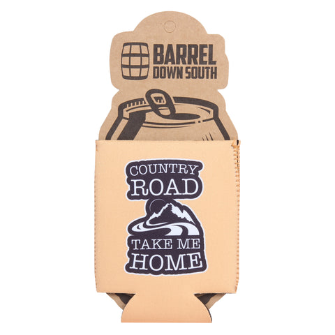 Country Road Take Me Home Can Cooler
