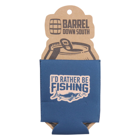 I'd Rather Be Fishing Can Cooler