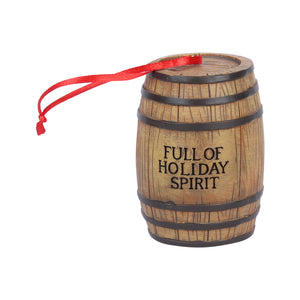 Full of Holiday Spirit Barrel Ornament