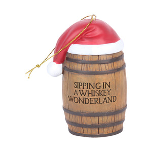 Sipping In A Whiskey Wonderland Bourbon Barrel Ornament