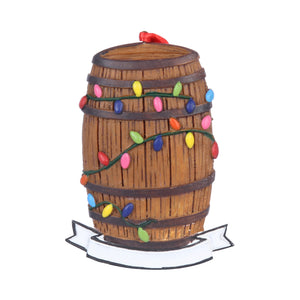 Bourbon Barrel with Lights Ornament
