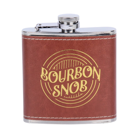 Bourbon Snob Flask