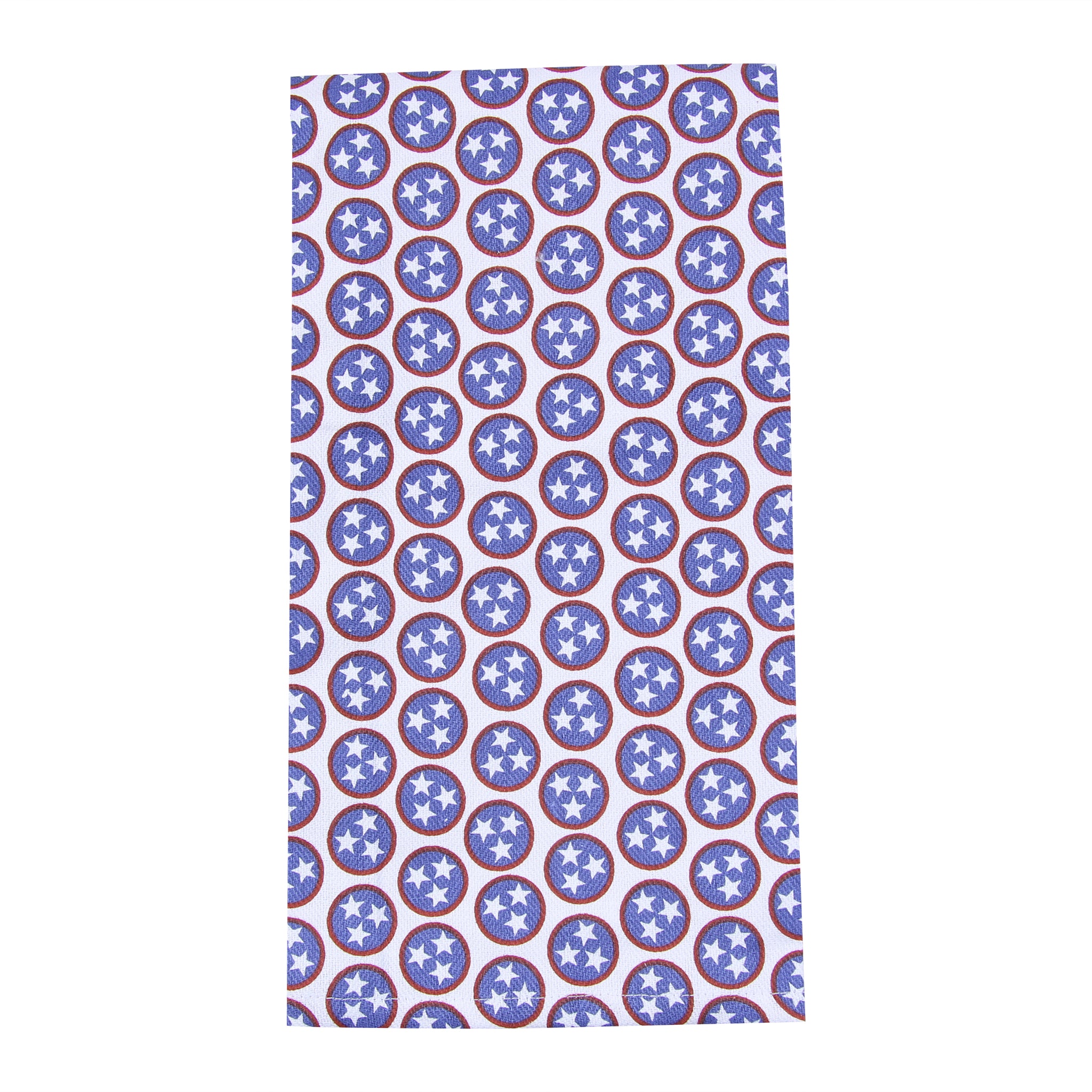 Red and Blue Tri Star Tea Towel