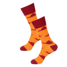 Orange/Maroon Virginia Shape Socks