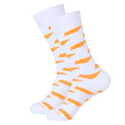 White/Orange Tennessee Shape Socks