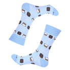 Light Blue Stripe On The Rocks Socks