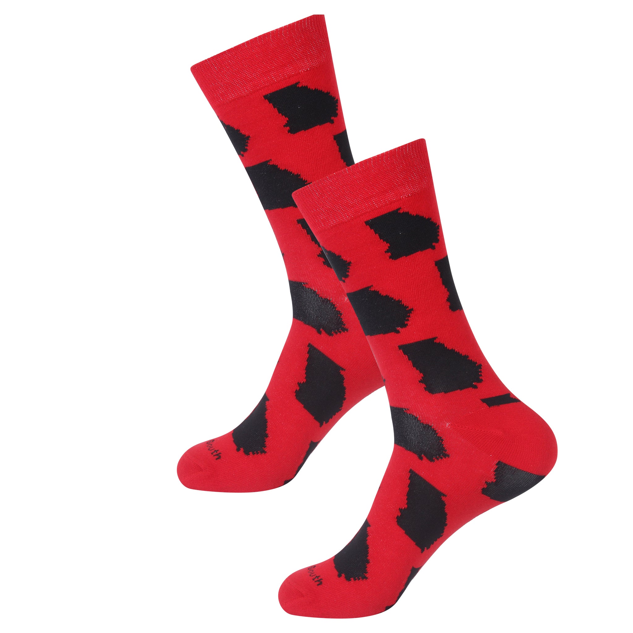 Red/Black Georgia Shape Socks