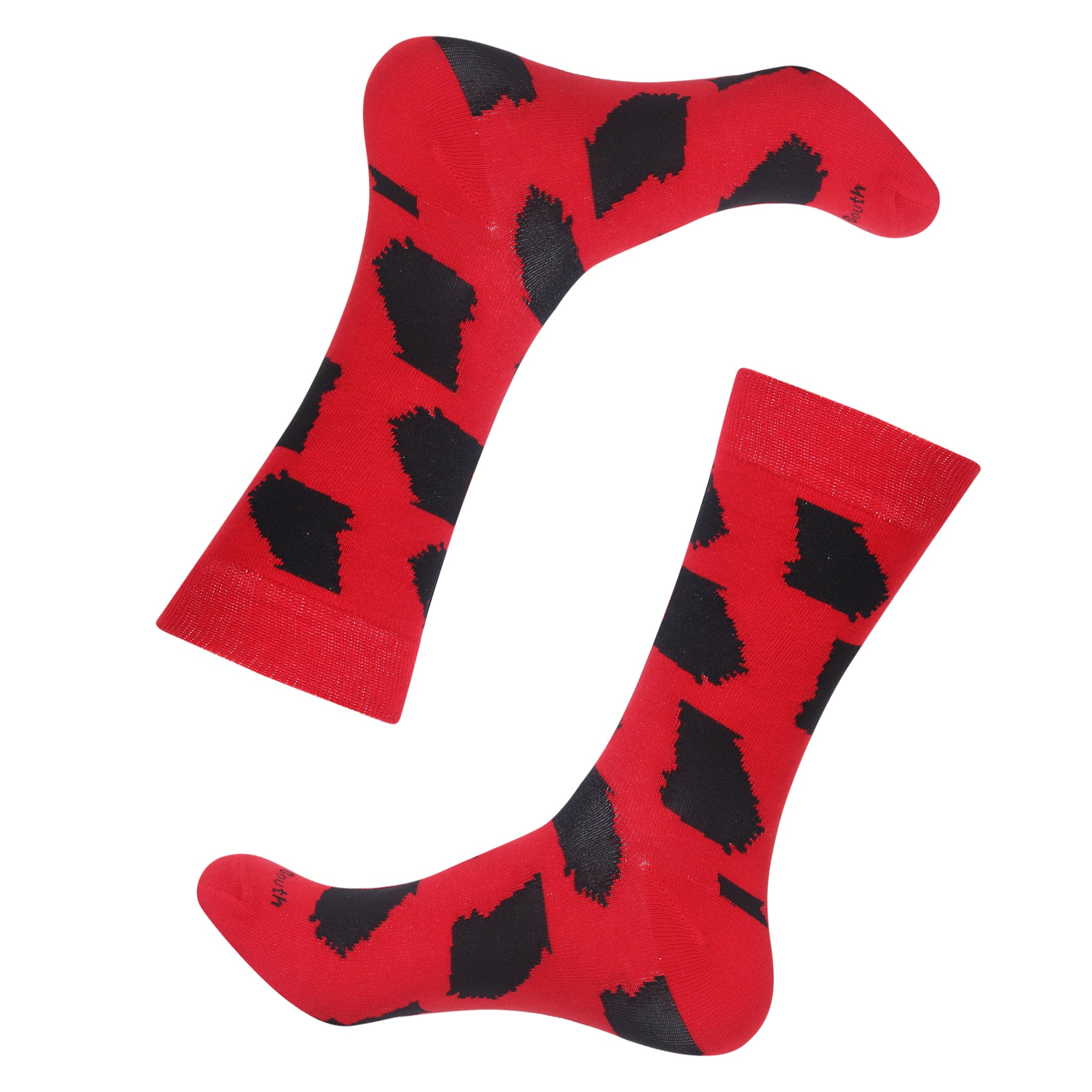 Red/Black Georgia Shape Socks