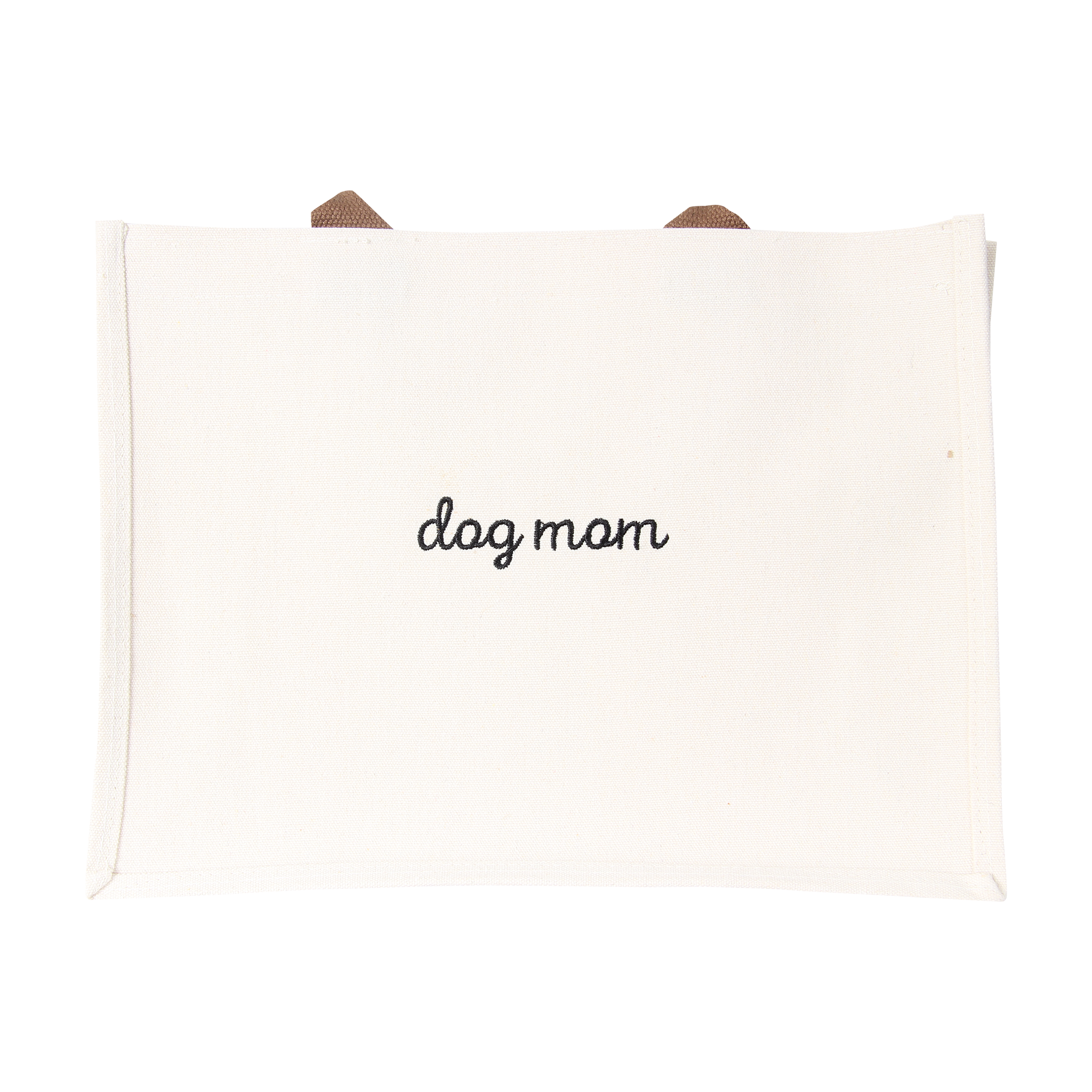 Dog Mom Embroidered Canvas Bag - Thumbnail 2