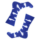 Blue/White Kentucky Shape Socks