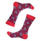 Red Stripe Tennessee Tri Star Socks