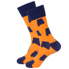 Orange/Blue Alabama Shape Socks