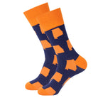 Blue/Orange Alabama Shape Socks