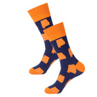 Blue/Orange Alabama Shape Socks