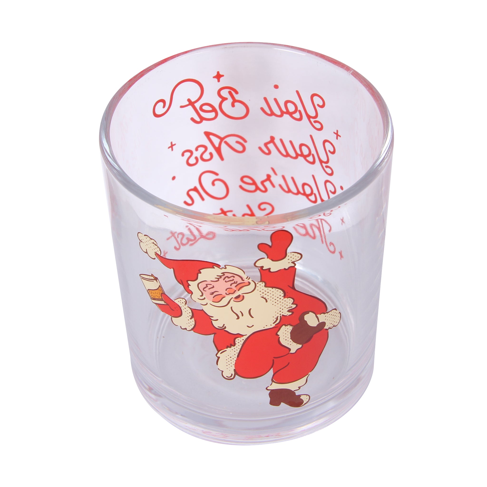 Bet Your Ass Santa Rocks Glass - Barrel Down South
