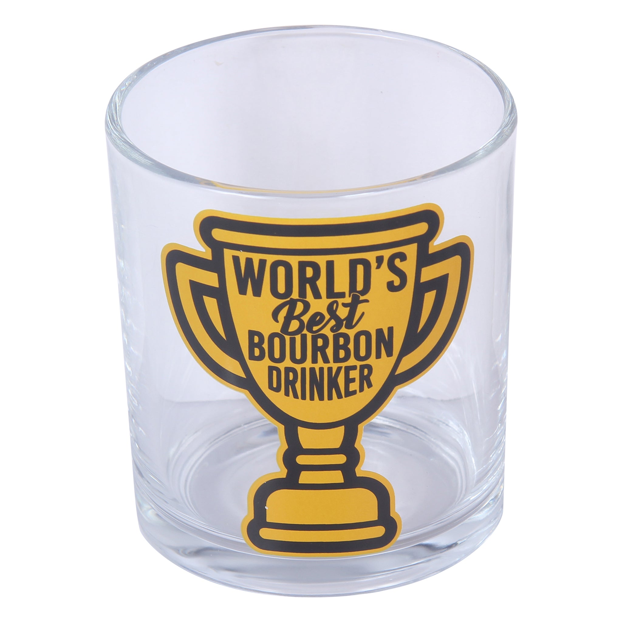 World's Best Bourbon Drinker Rocks Glass