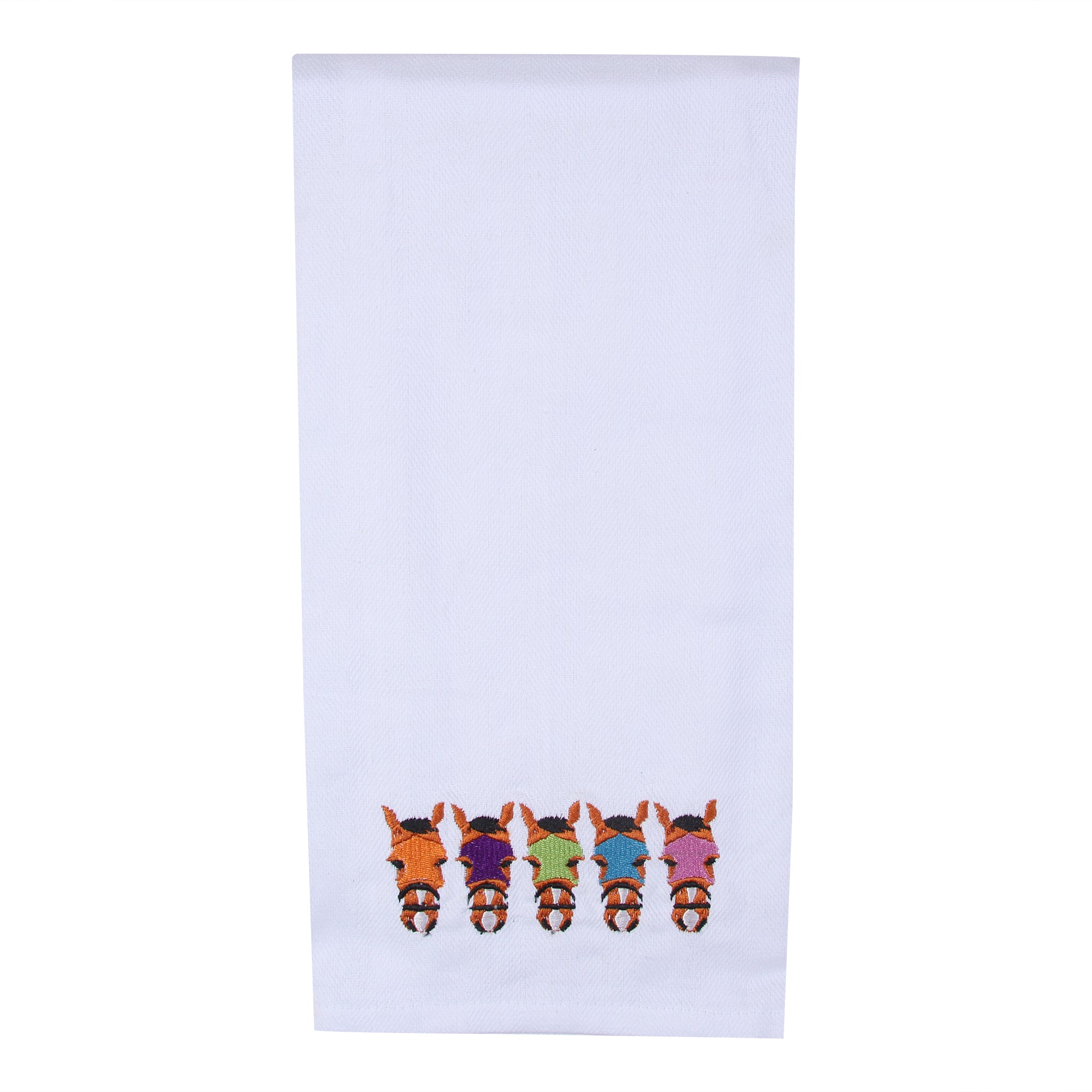 Multi Color Horse Blinders Tea Towel