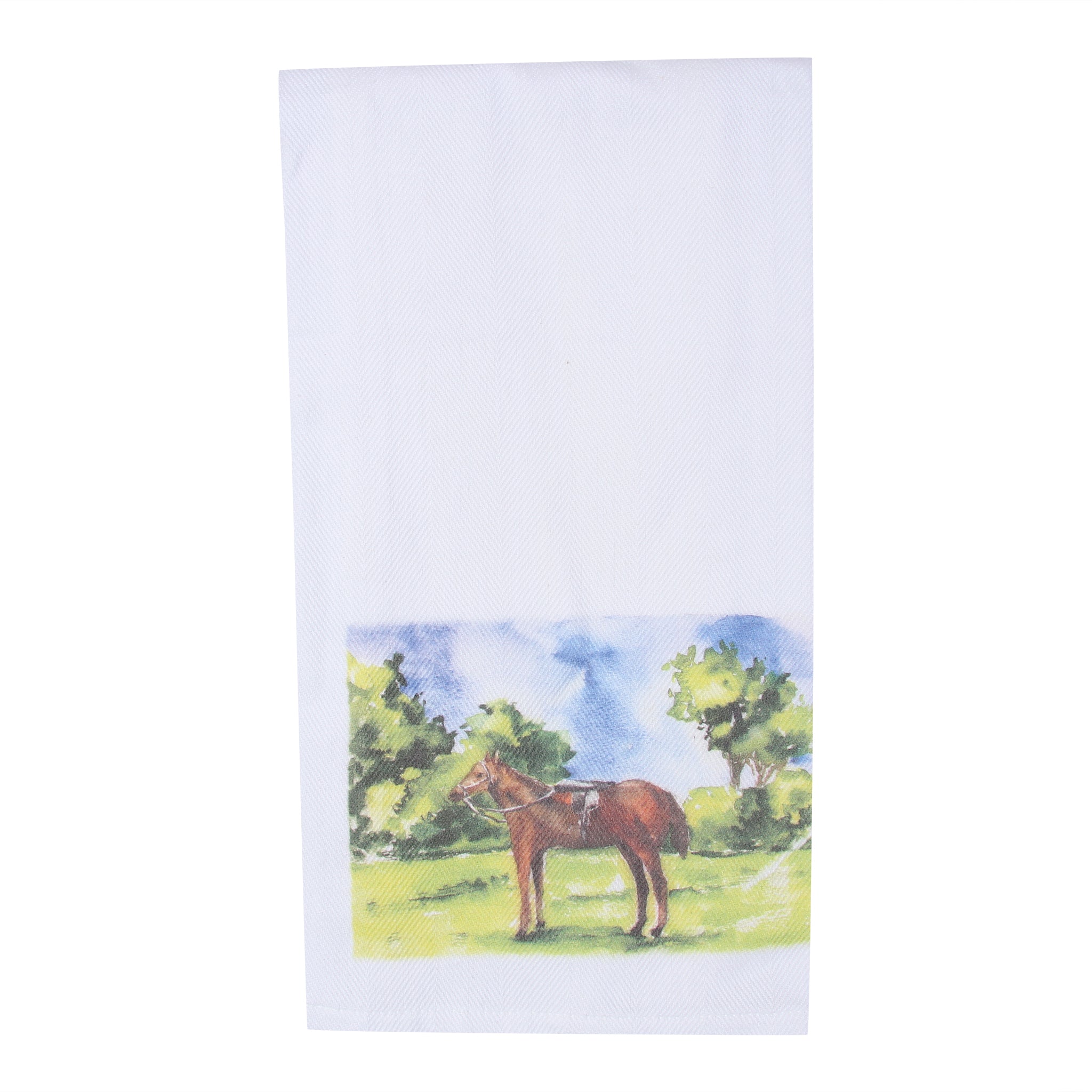 Saddled Horse Tea Towel