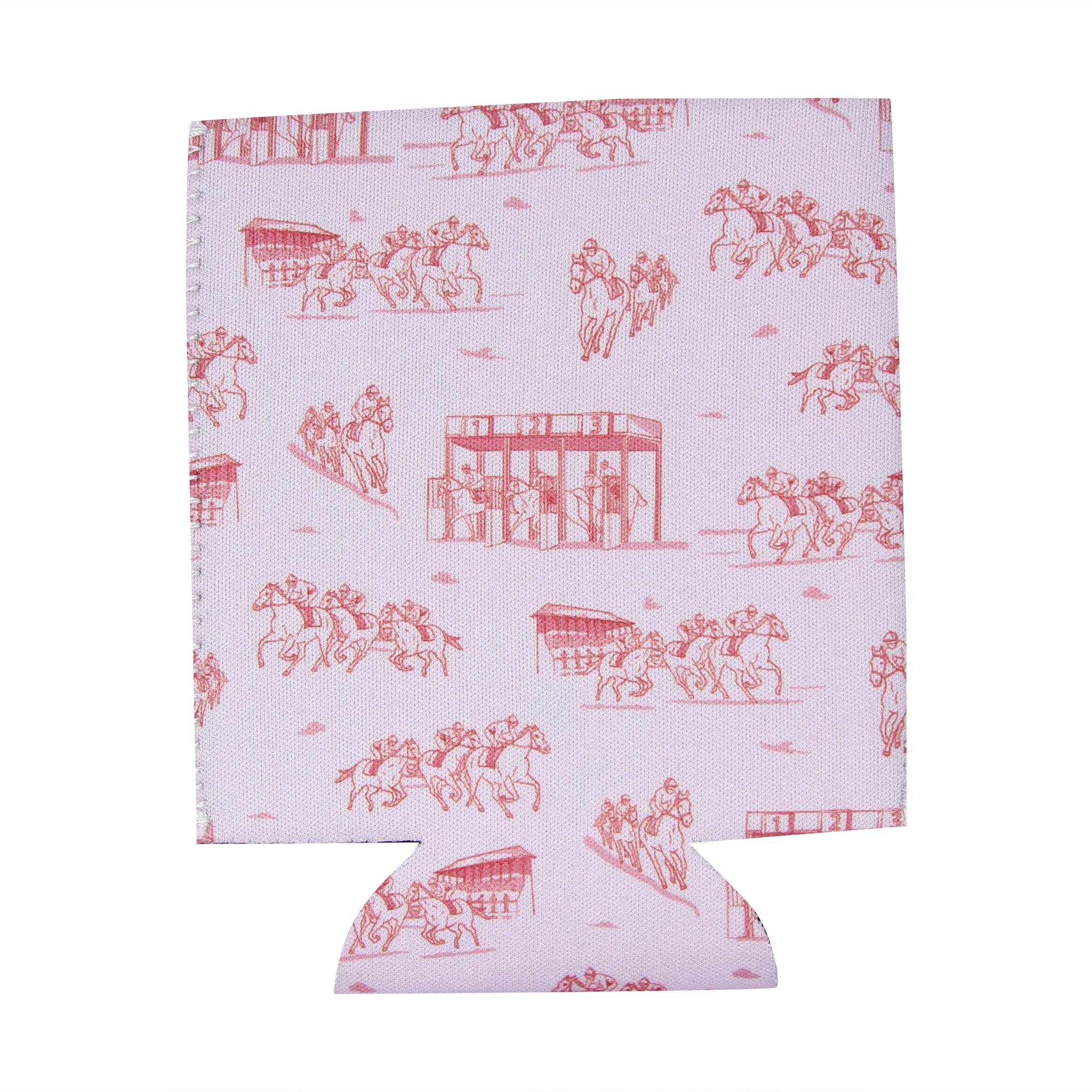 Peach Horse Racing Icons Can Cooler - Thumbnail 2