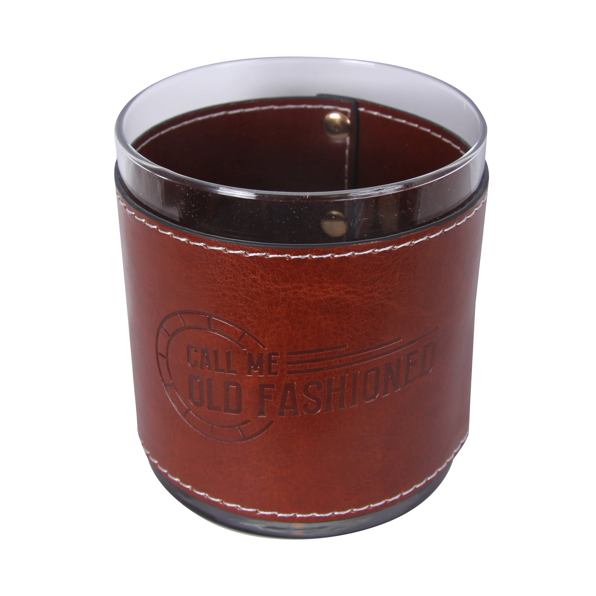 Call Me Old Fashioned Circle Design Rocks Glass