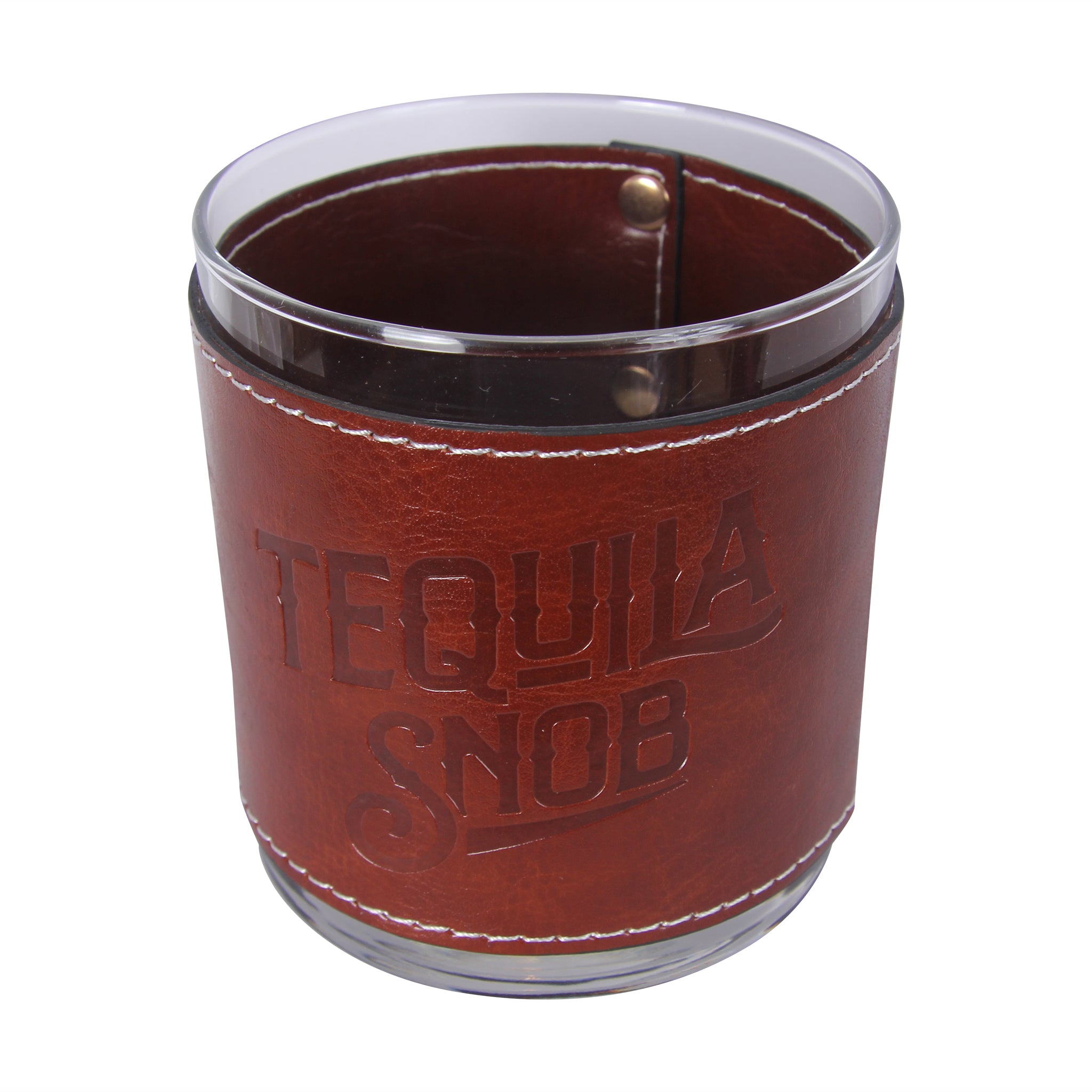 Tequila Snob Faux Leather Rocks Glass