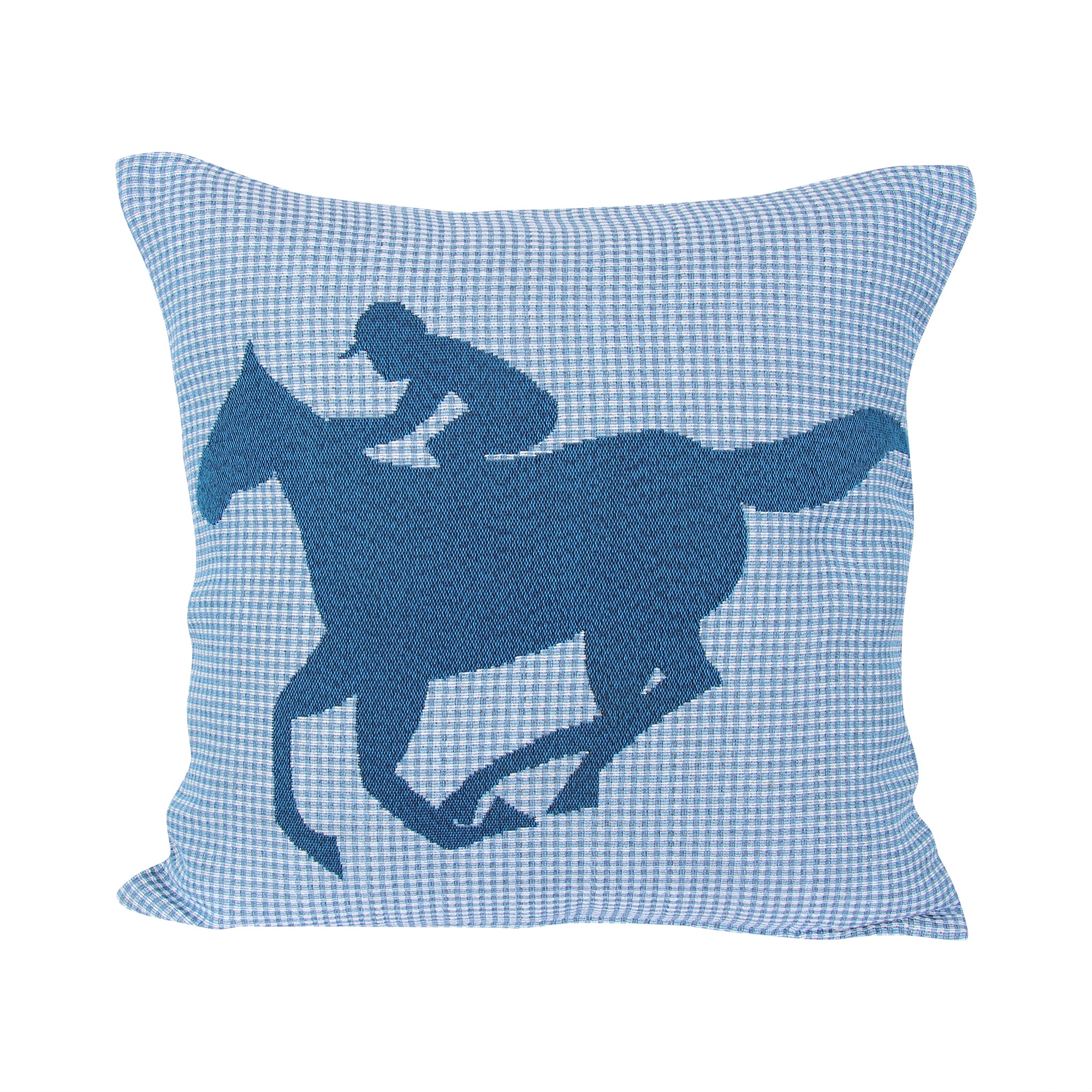 Plaid Race Horse Pillow