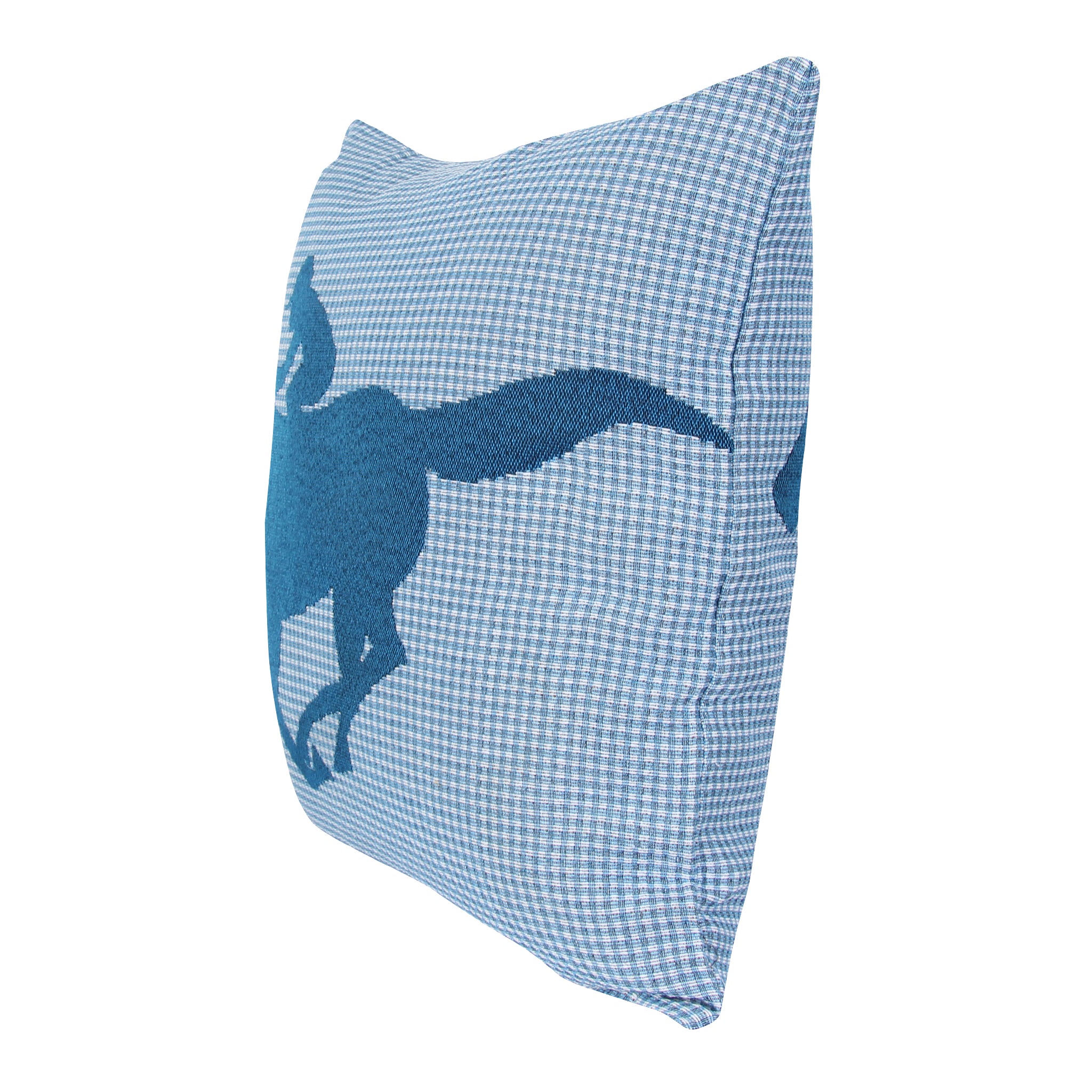 Plaid Race Horse Pillow - Thumbnail 2