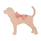 Gingham Bluetick Coonhound Door Hanger - Barrel Down South