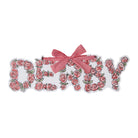 Derby Word Roses Door Hanger - Barrel Down South