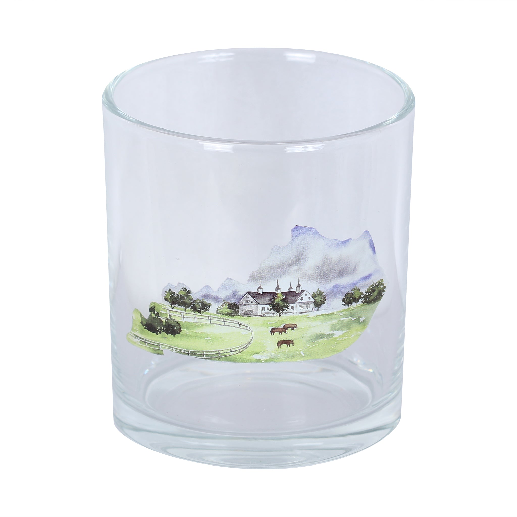 Kentucky Horse Farm Rocks Glass - Barrel Down South