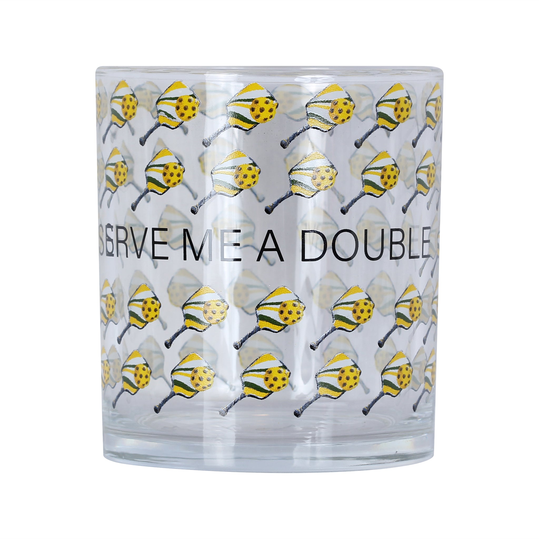 Serve Me A Double Pickleball Rocks Glass - Barrel Down South