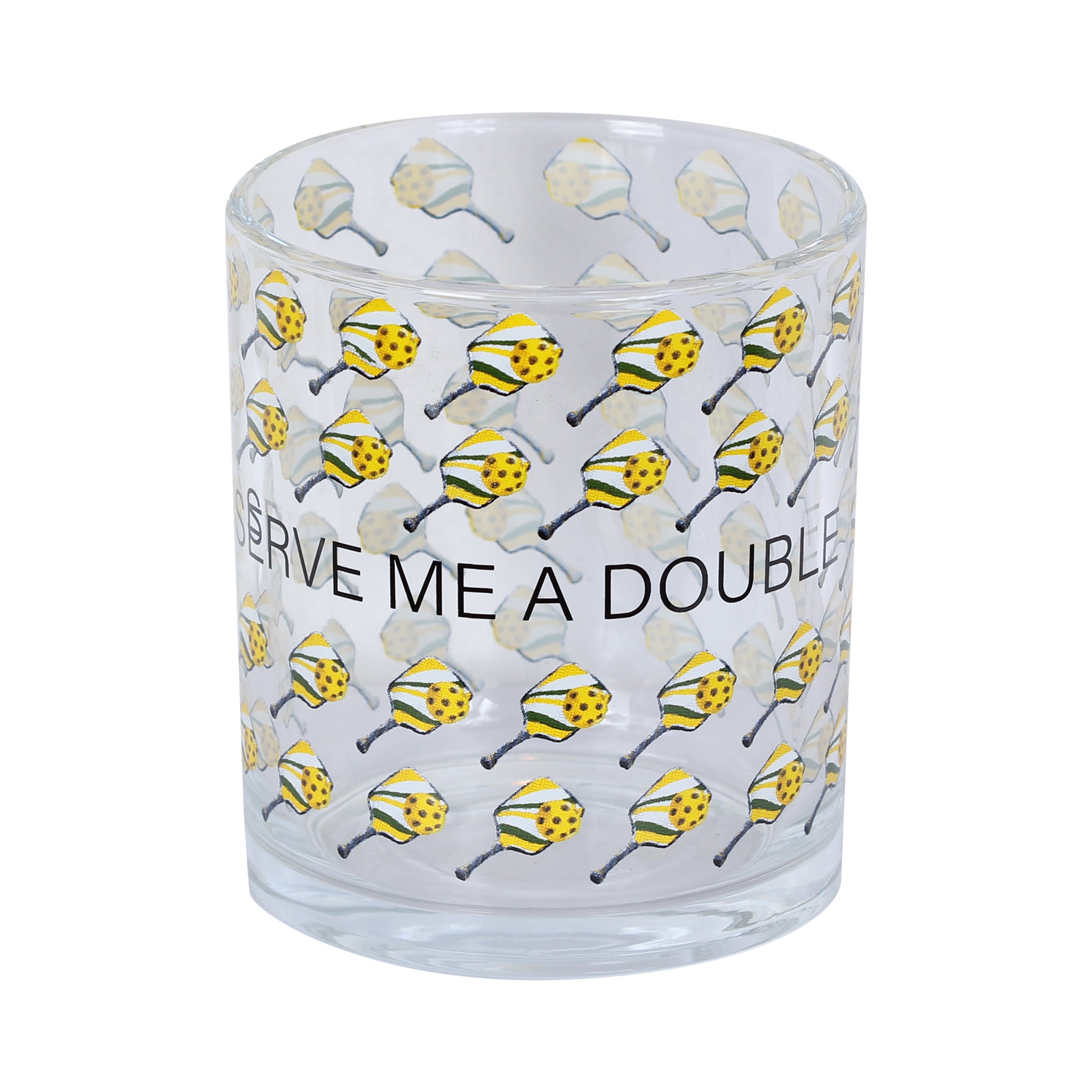 Serve Me A Double Pickleball Rocks Glass - Barrel Down South