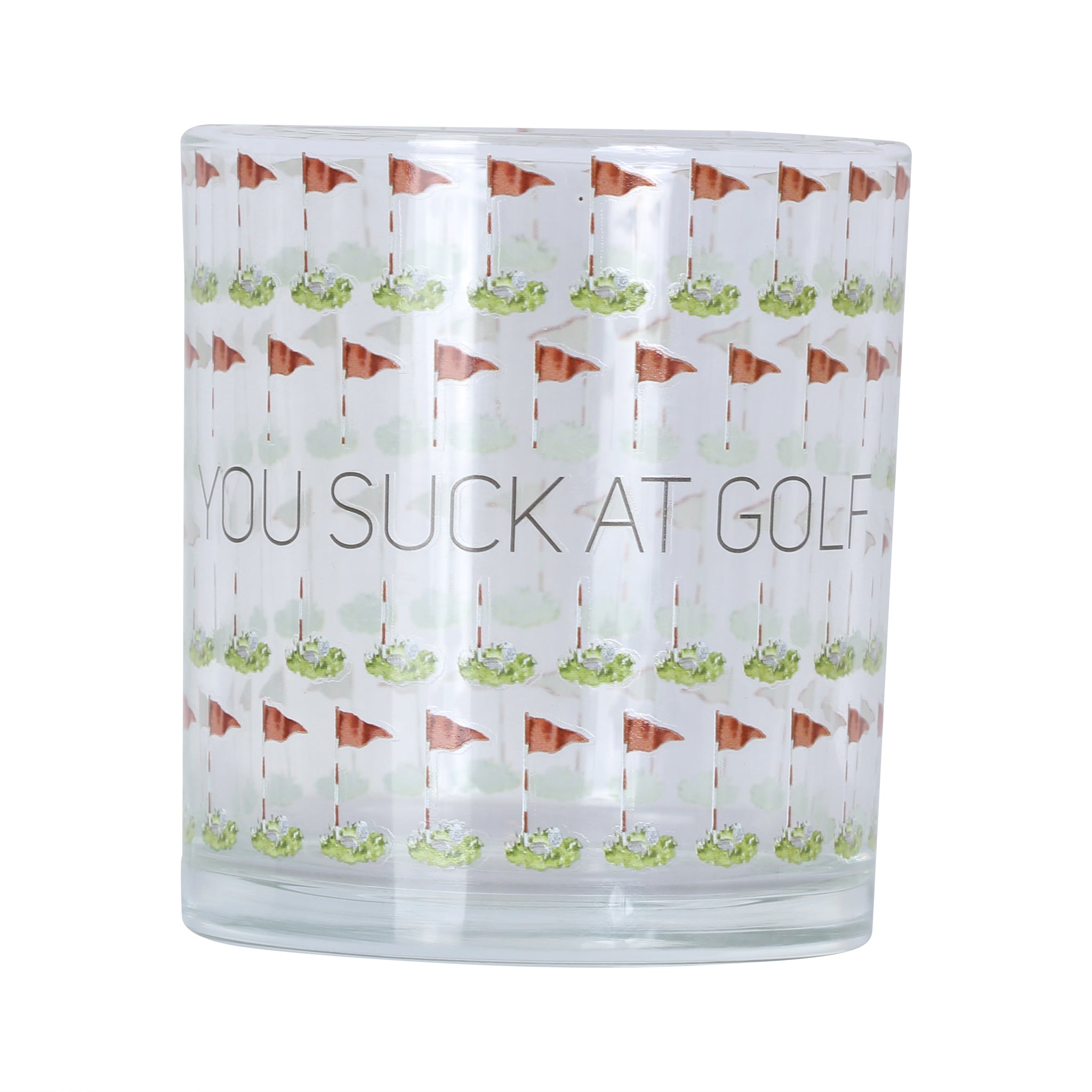 You Suck At Golf Rocks Glass - Barrel Down South