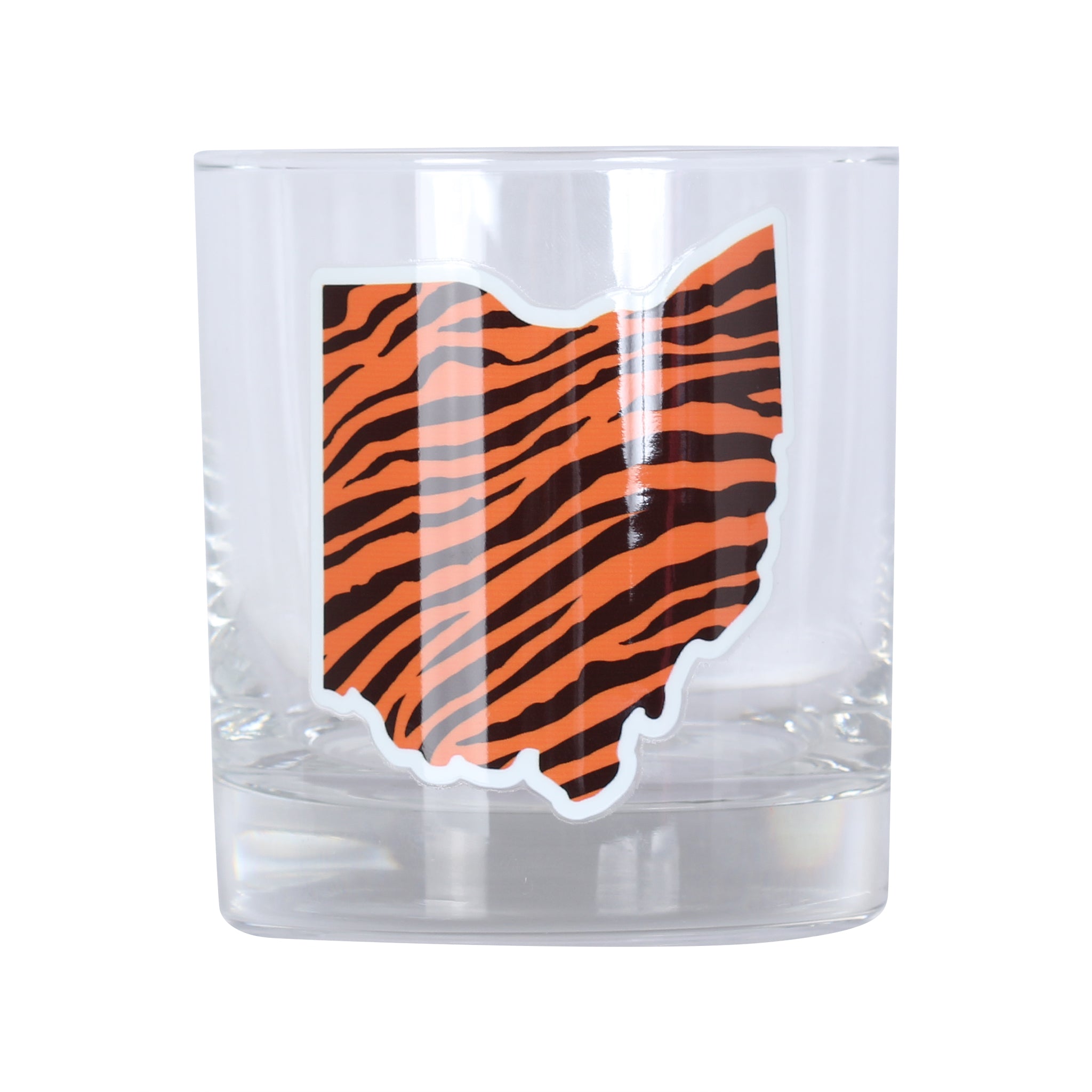 Ohio Shape Stripe Rocks Glass - Barrel Down South