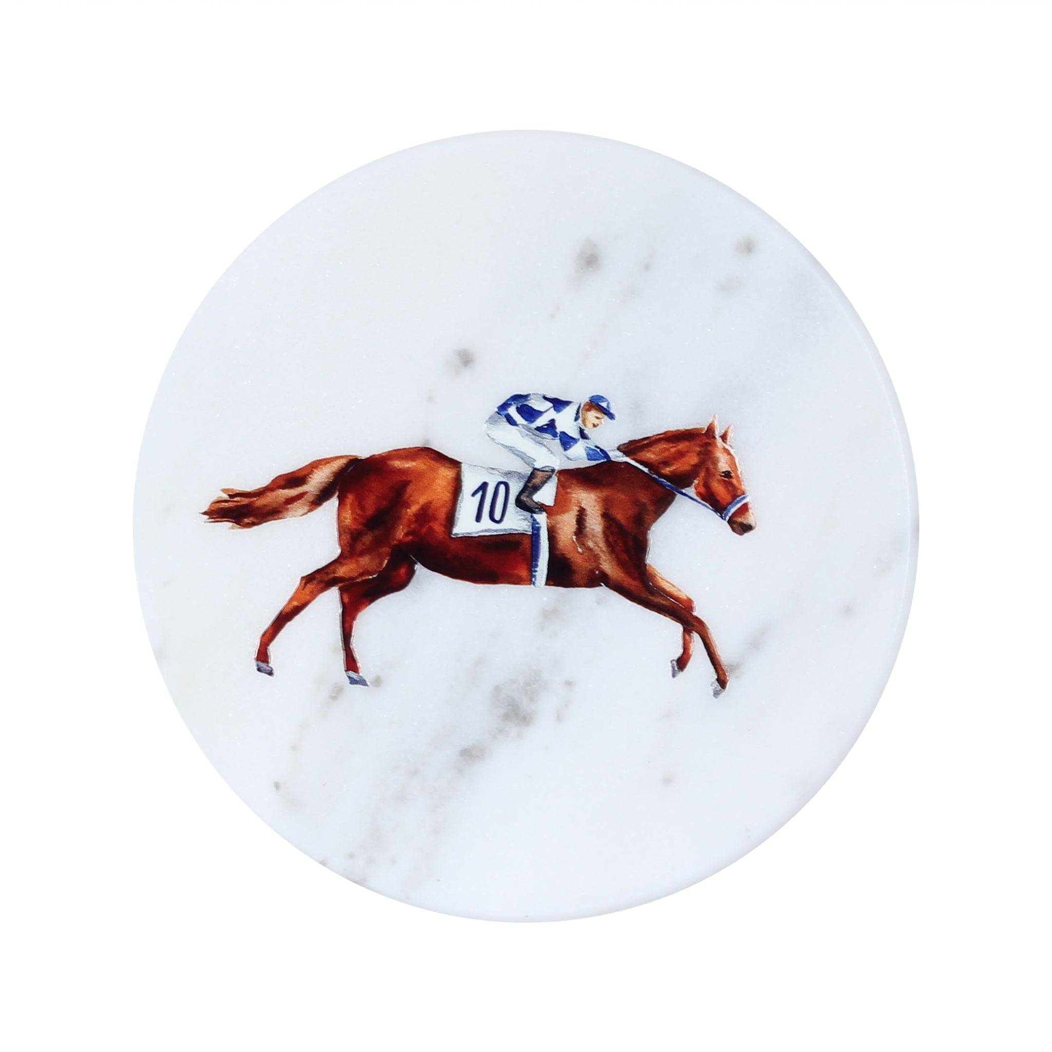 Racing Horse Marble Coaster - Barrel Down South