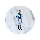 Blue Standing Jockey Marble Coaster - Barrel Down South