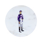 Purple Standing Jockey Marble Coaster - Barrel Down South