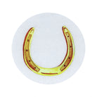 Yellow Horseshoe Marble Coaster - Barrel Down South