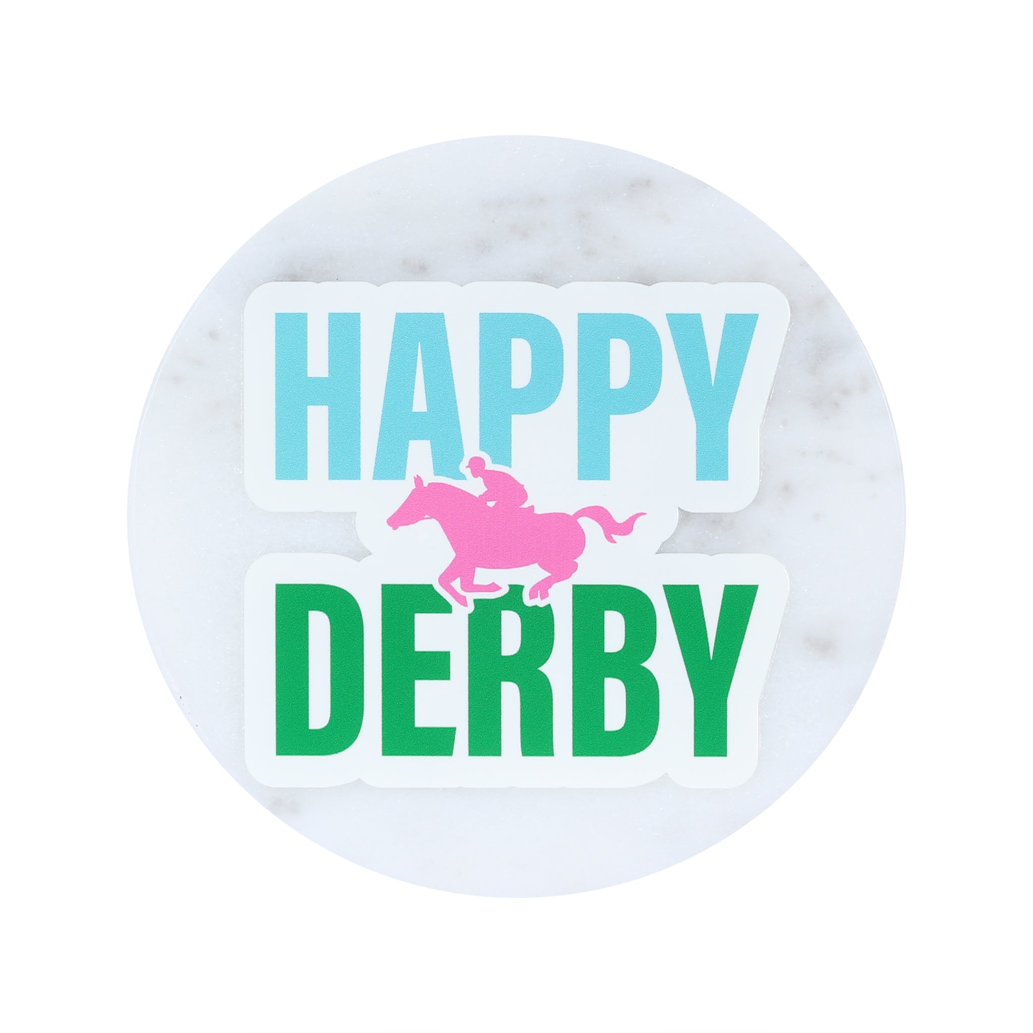 Happy Derby Marble Coaster - Barrel Down South