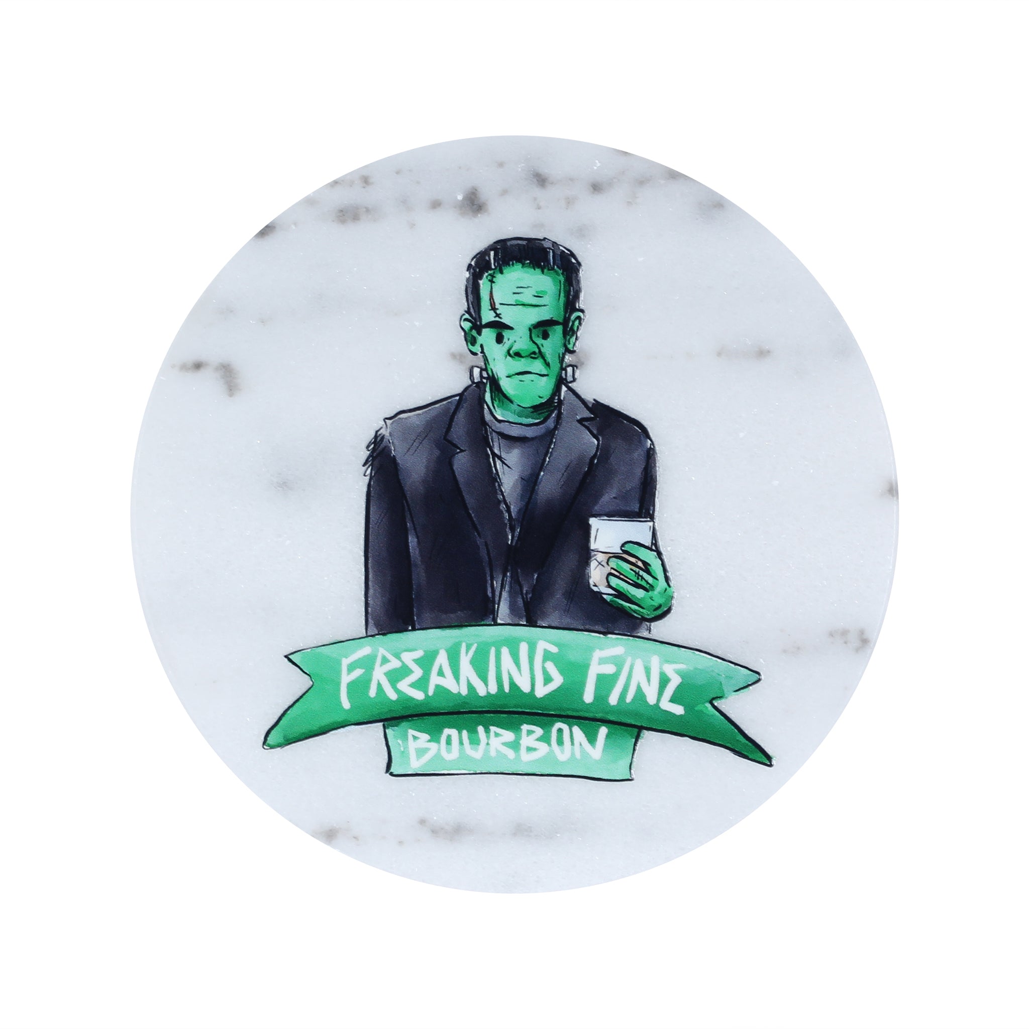 Freaking Fine Bourbon Marble Coaster - Barrel Down South