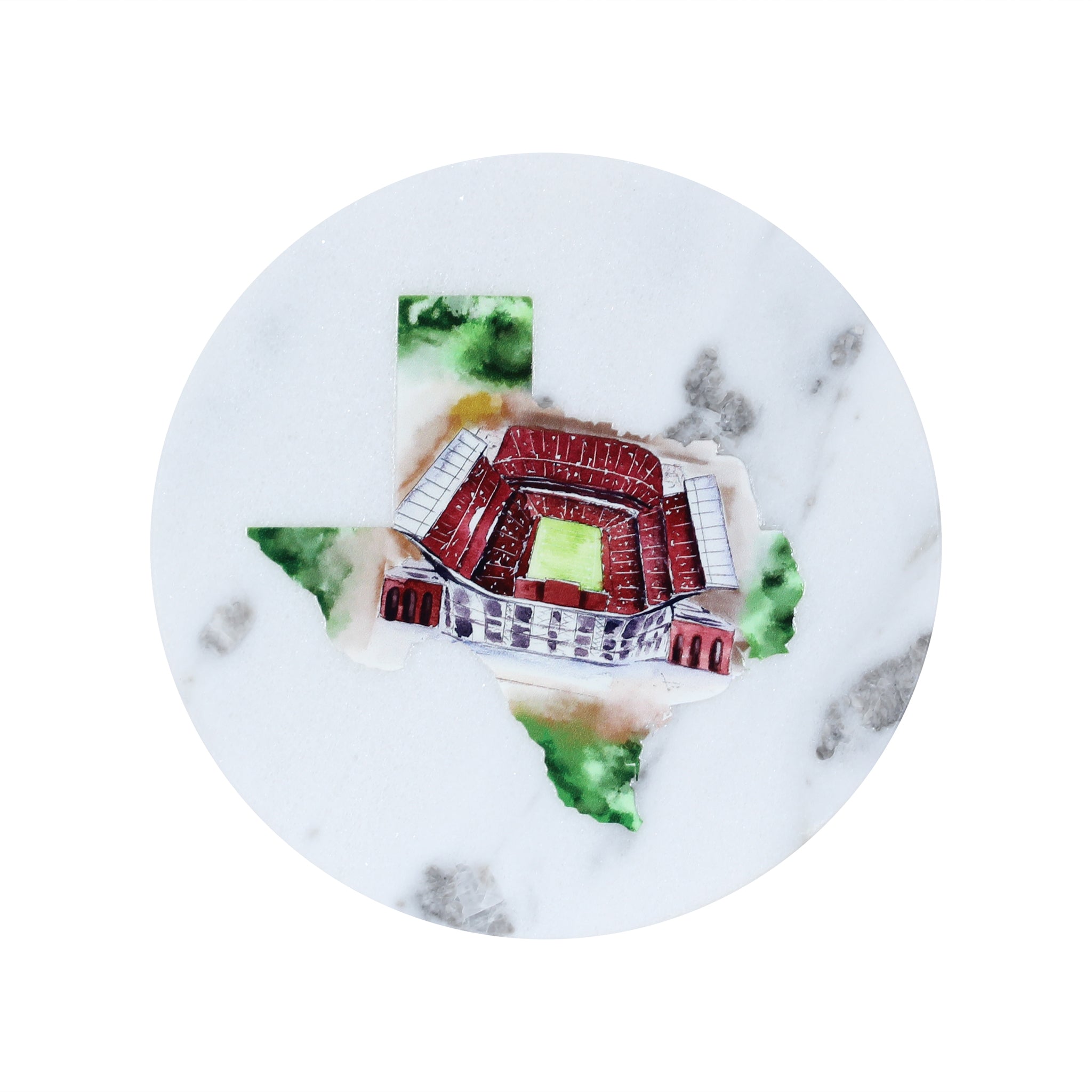 Texas Stadium Marble Coaster - Barrel Down South