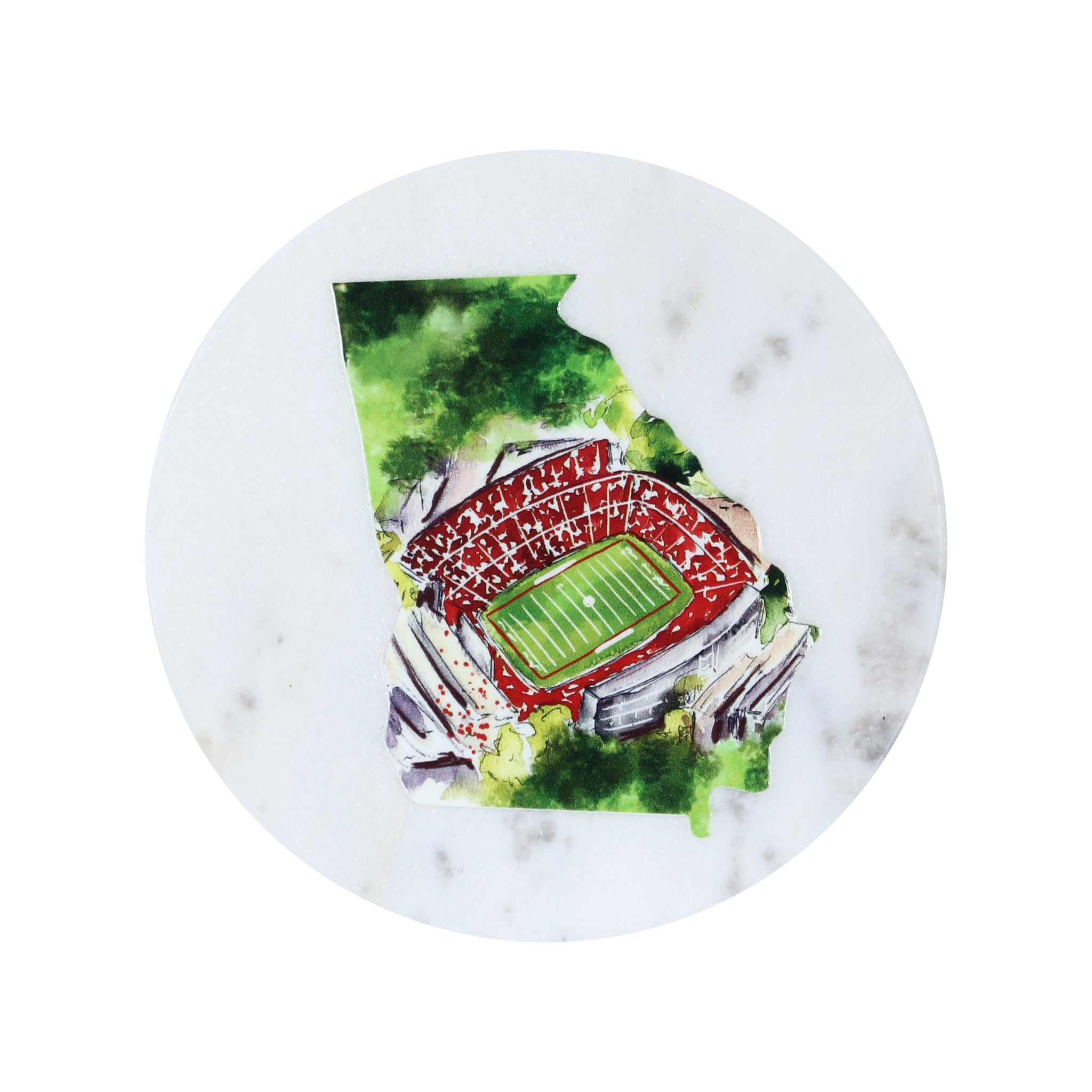 Georgia Stadium Marble Coaster - Barrel Down South
