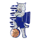 Standing Wildcat with Basketball Hair Clip - Barrel Down South